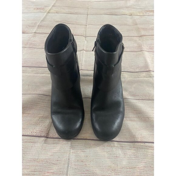 Coach And Four Black Leather Becky Women' Ankle Booties - 9.5M - Picture 2 of 14